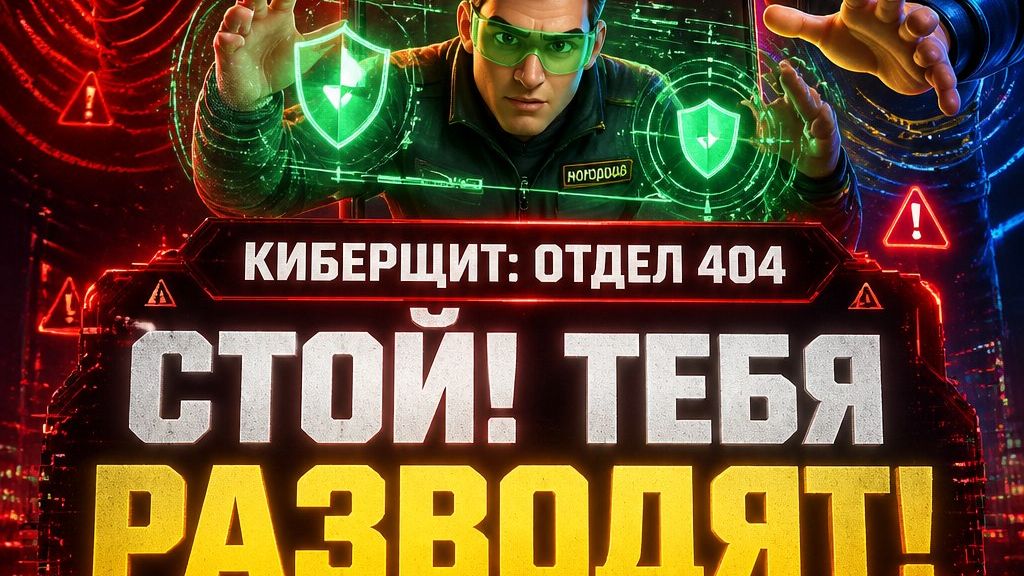 🎬 «КИБЕРЩИТ: ОТДЕЛ 404»  Cгенерировано с помощью GROK