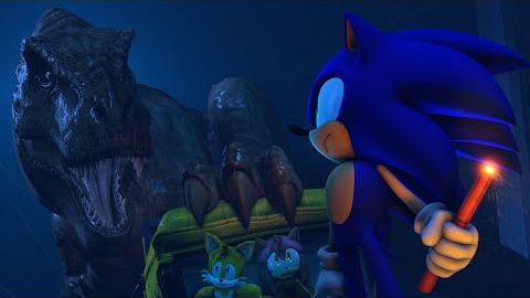 Sonic Travels to Jurassic Park