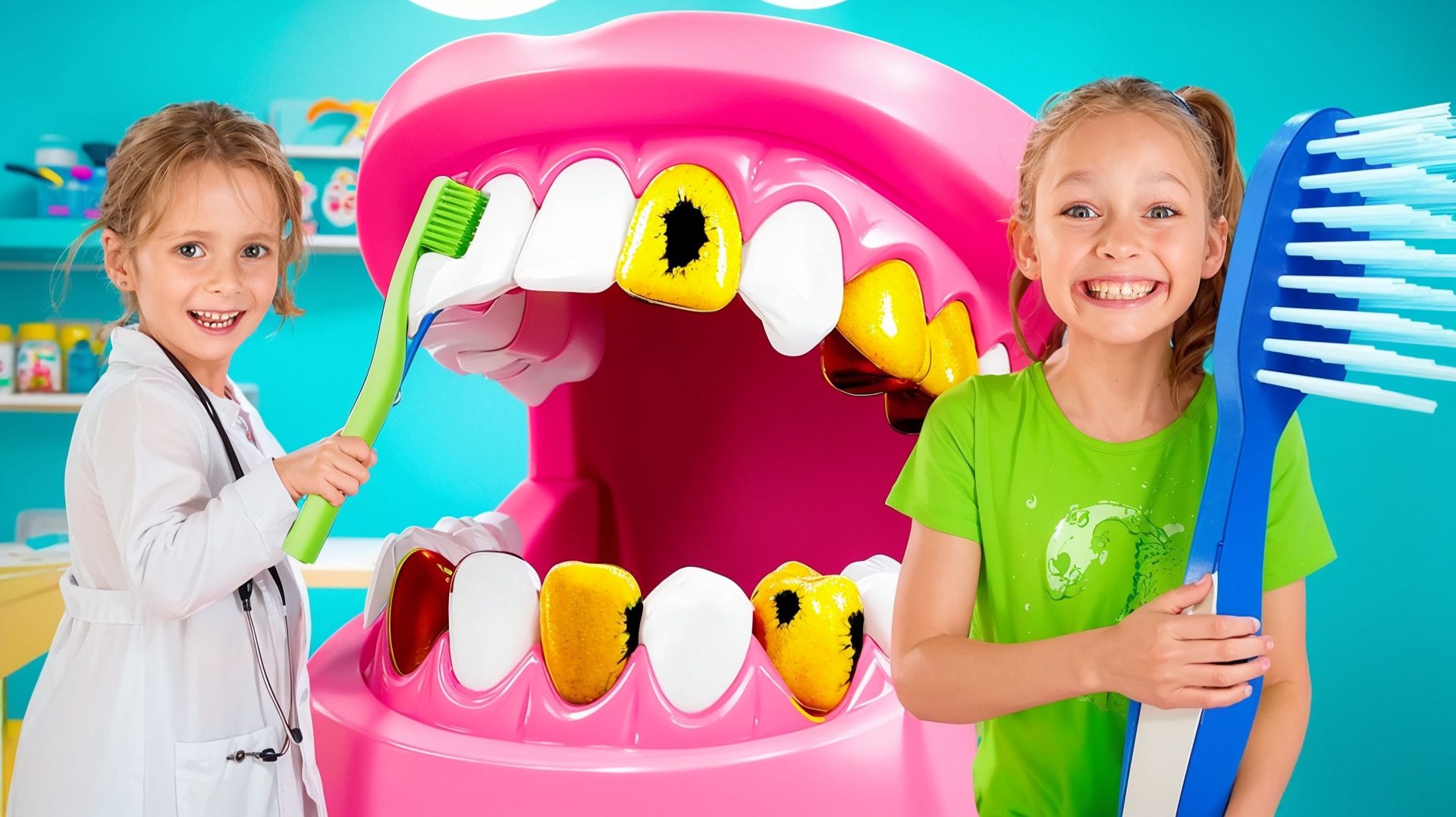 🦷 Весёлый Стоматолог для Детей | Учимcя Ухаживать за Зубками