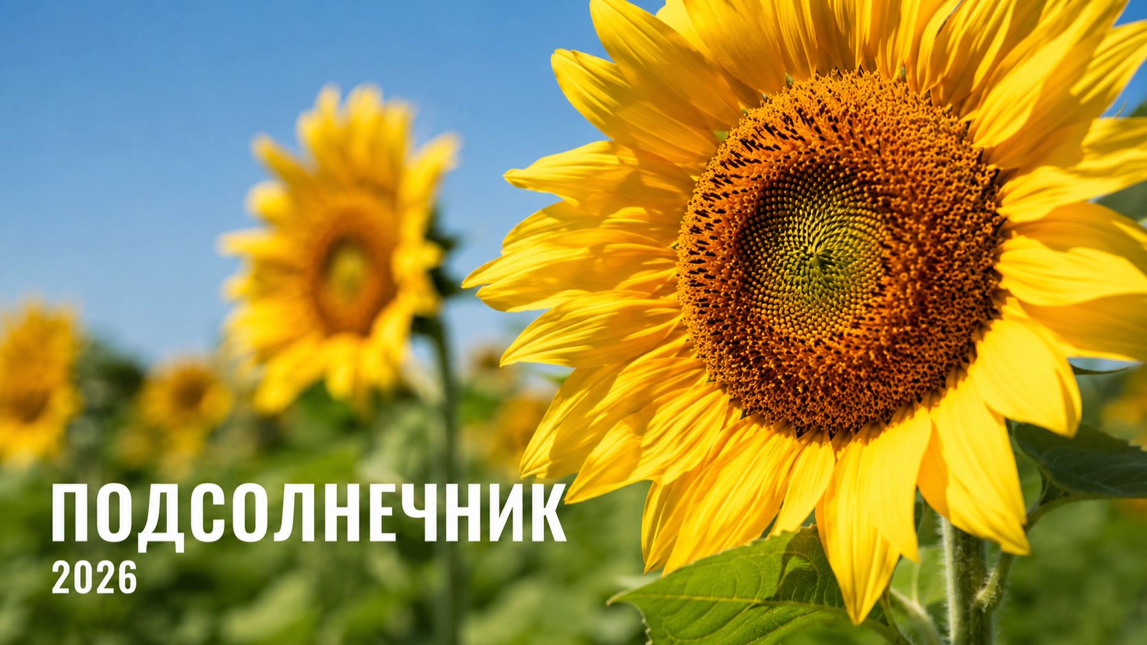 Подсолнечник 2026 год.