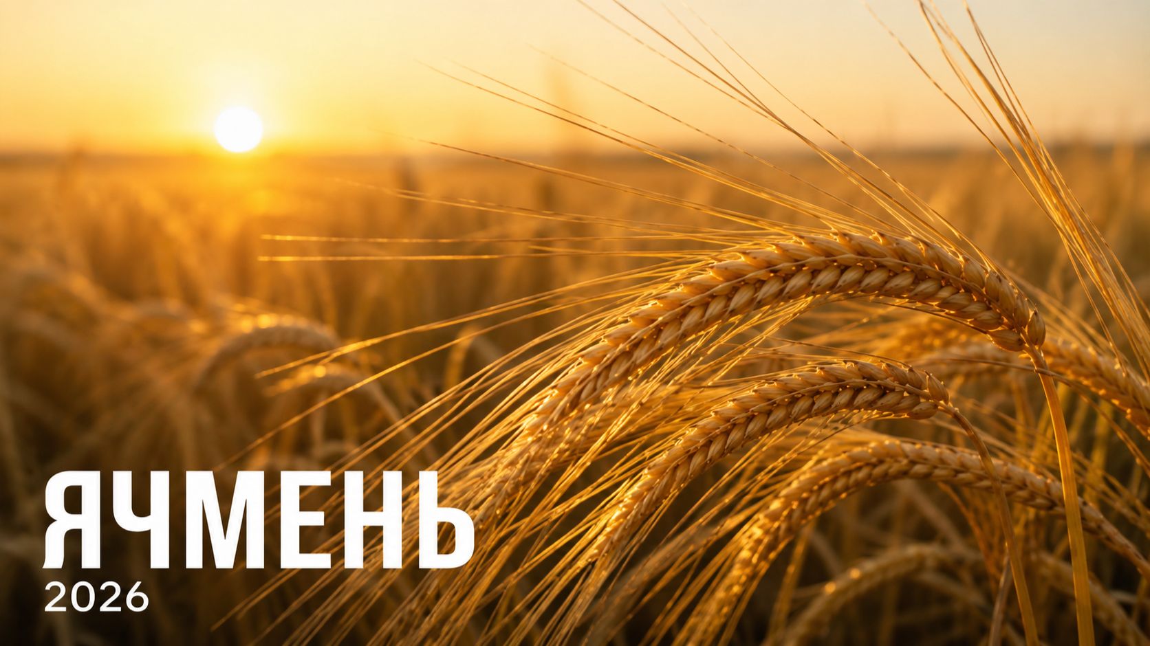 Ячмень 2026 год.