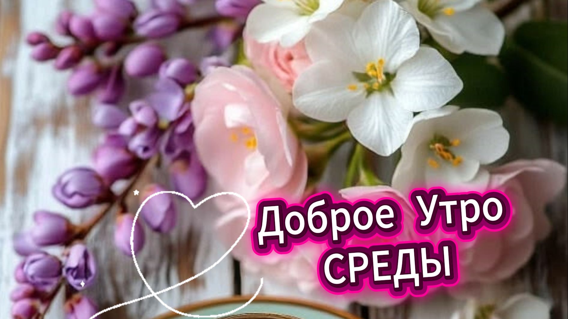 Доброе утро среды: красивые музыкальные открытки. Скачайте бесплатно