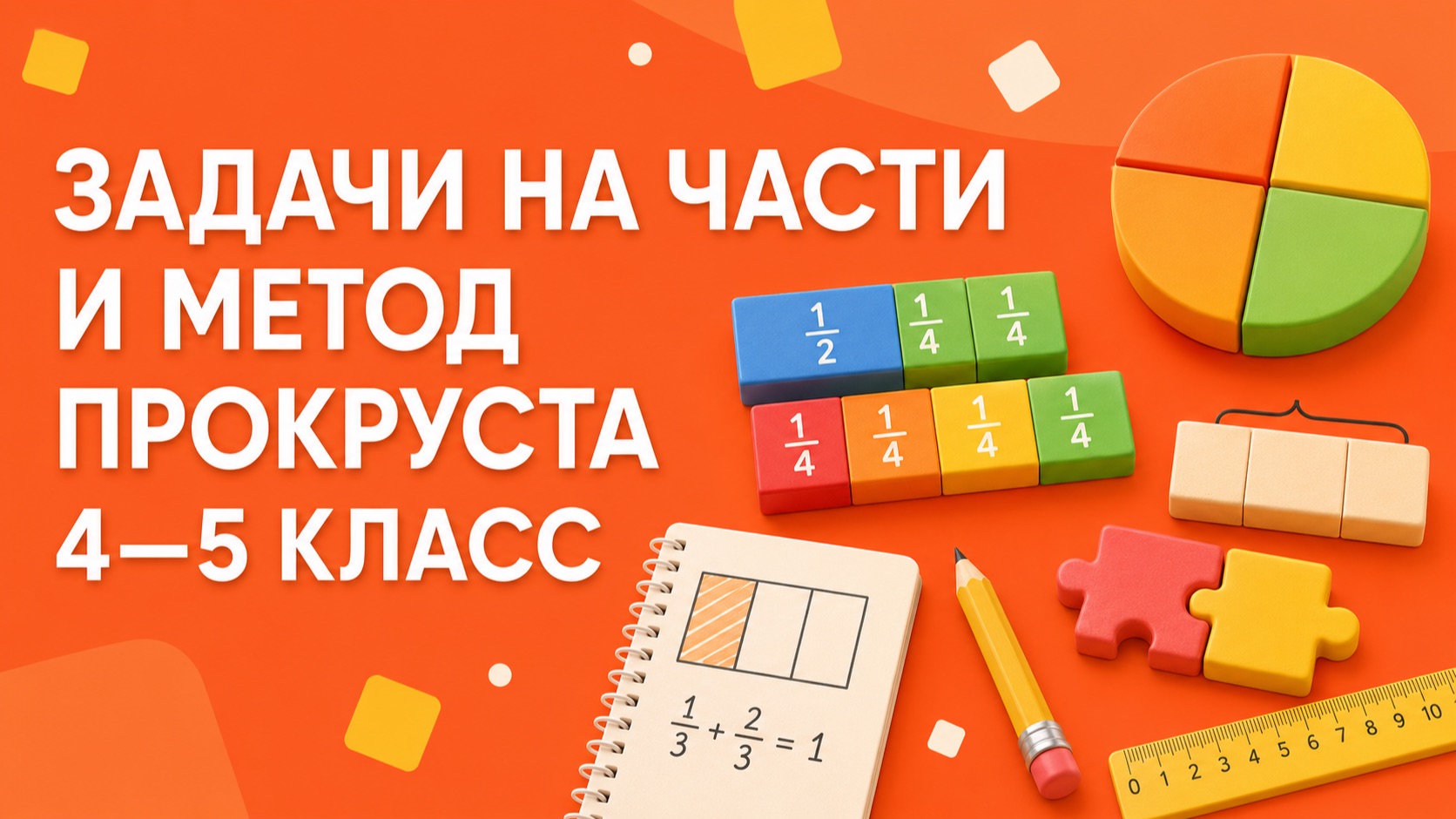 Задачи на части и метод Прокруста: 4 класс, 5 класс