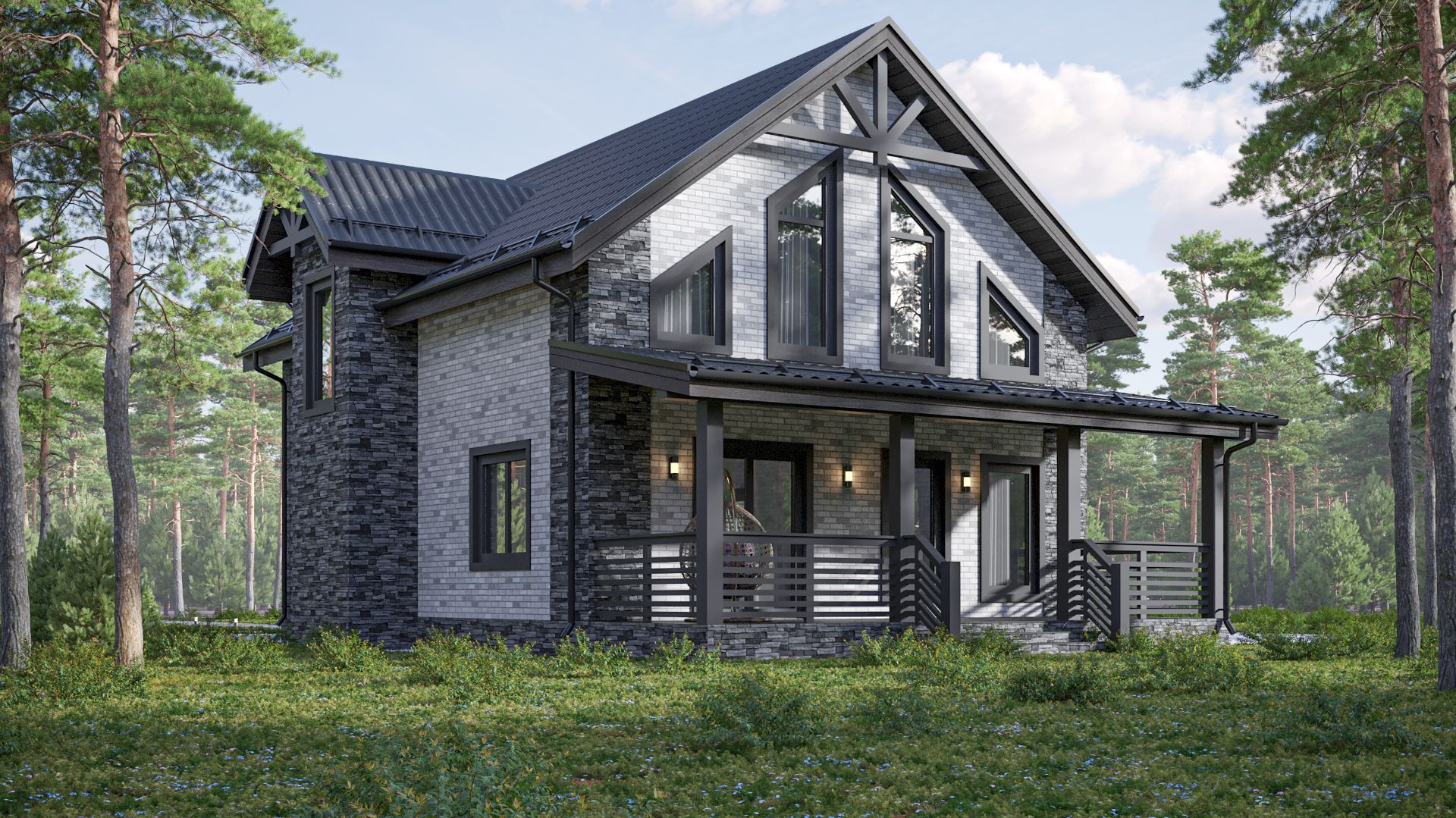 Каркасный дом ″Кастор″ 10х9 140м²