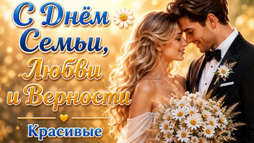 С Днём Семьи, Любви и Верности 💖 Красивые музыкальные открытки