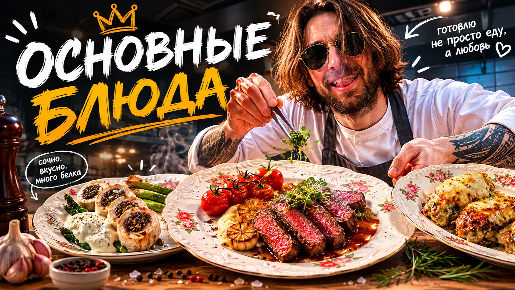 Основные блюда