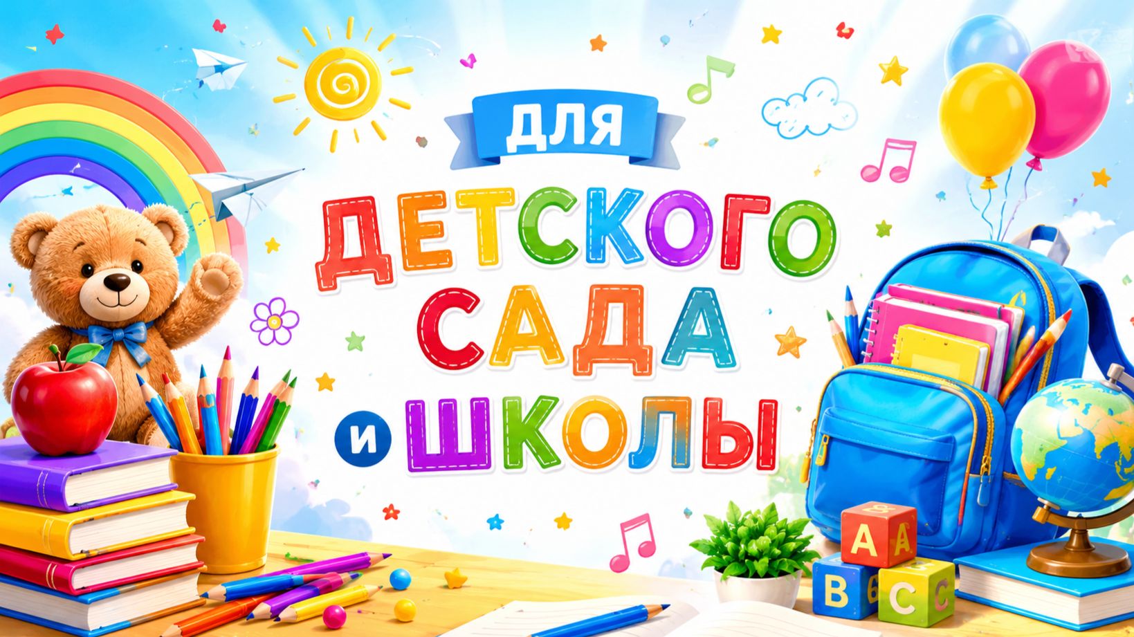 Для детского сада и школы