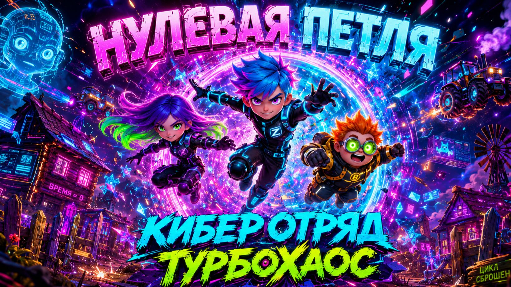 НУЛЕВАЯ ПЕТЛЯ: КИБЕР-ОТРЯД  Cгенерировано с помощью GROK