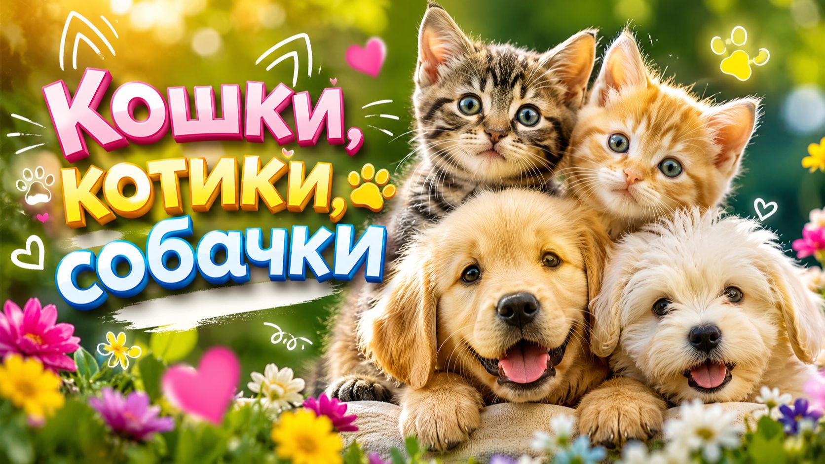 Кошки,котики,собачки.