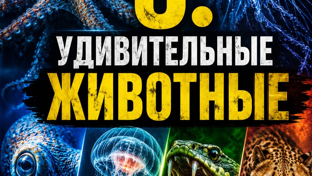 5. 🐙 Удивительные животные