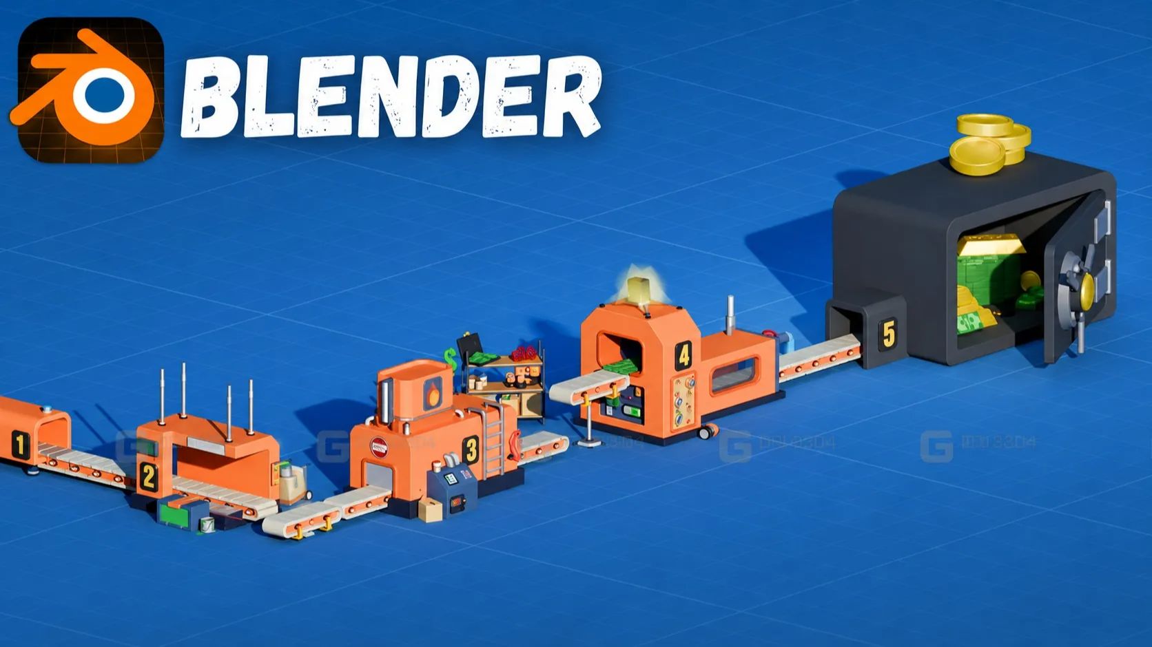 Blender in Practice Creating a 3D Factory