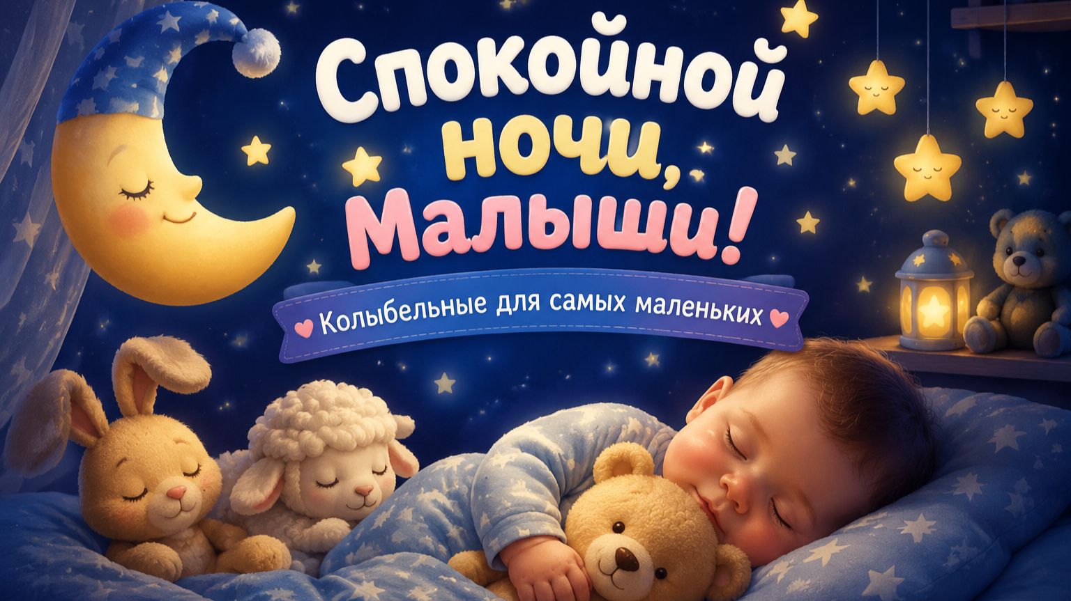 Колыбельные для самых маленьких. Спокойной ночи, малыши)