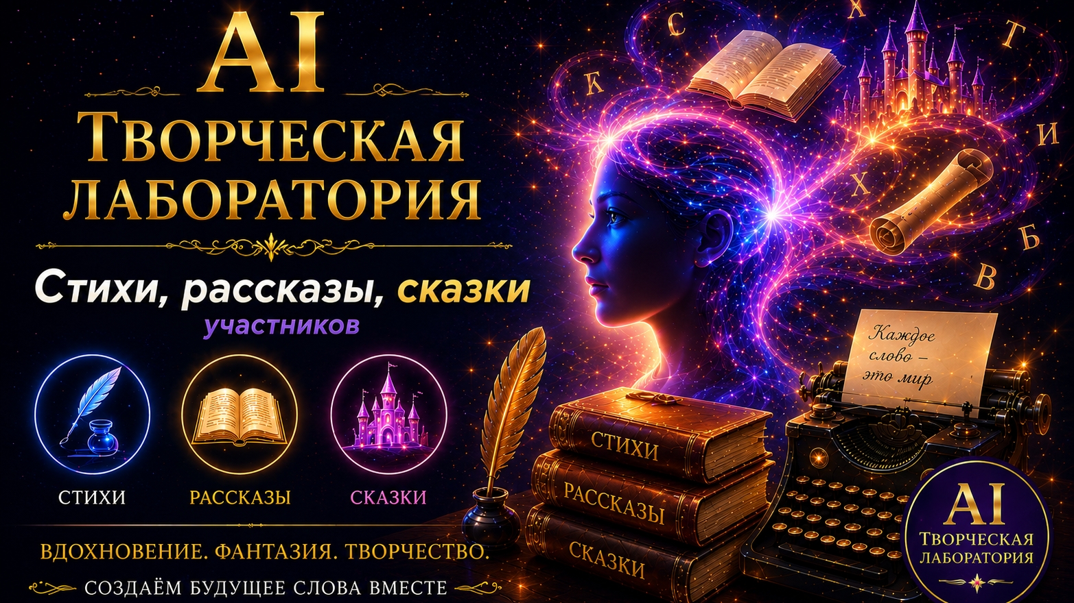 🎵 AI Творческая Лаборатория —Стихи, расказы, сказки участников ⭐