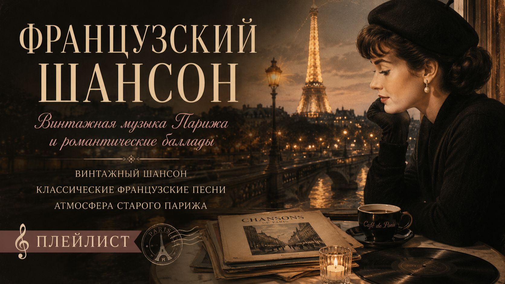 Французский шансон | Винтажная музыка Парижа и романтические баллады