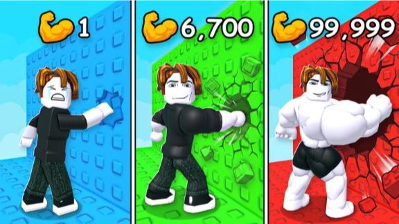 ROBLOX +1 мышца для разрушения стен