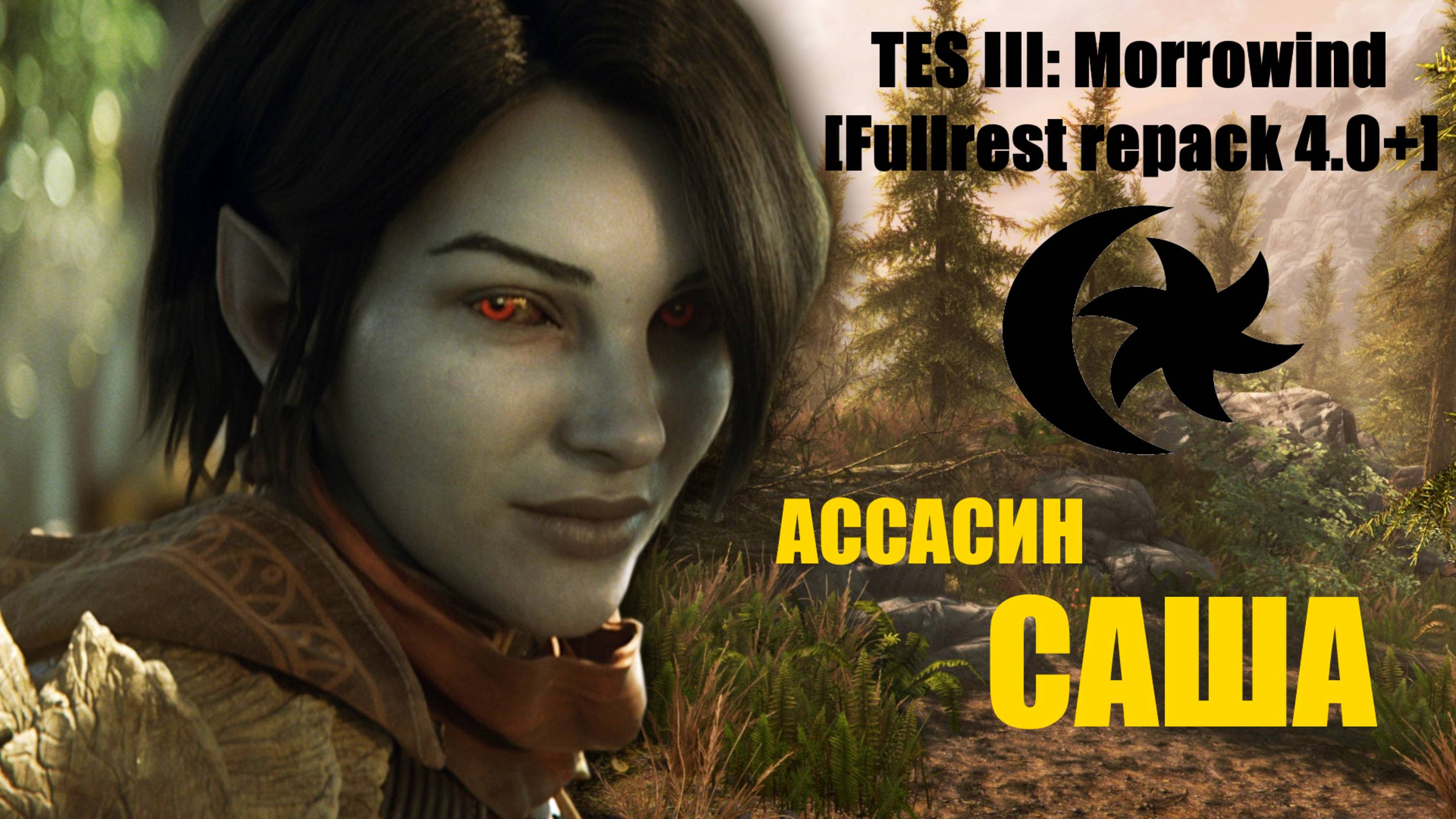 TES III: Morrowind [Fullrest repack 4.0+]📜Ассасин тёмная эльфийка Саша