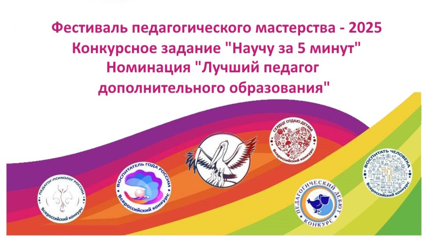 Фестиваль педагогического мастерства 2025. Номинация ″Лучший педагог дополнительного образования″.
