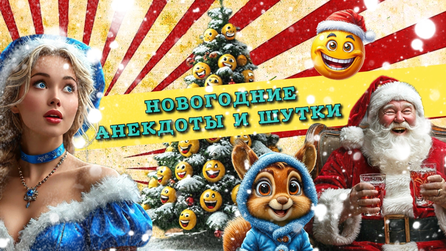 Новые анекдоты про новый год, ржачные до слез анекдоты и шутки.
