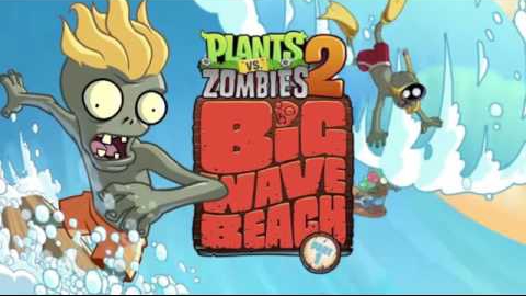 Большая Пляжная Волна        (Big Wave Beach)  Plants vs. Zombies 2