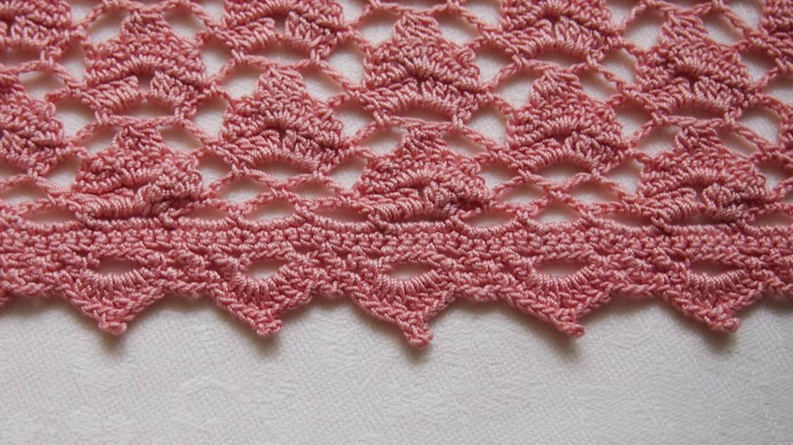 Кайма и обвязка крючком / Border  crochet
