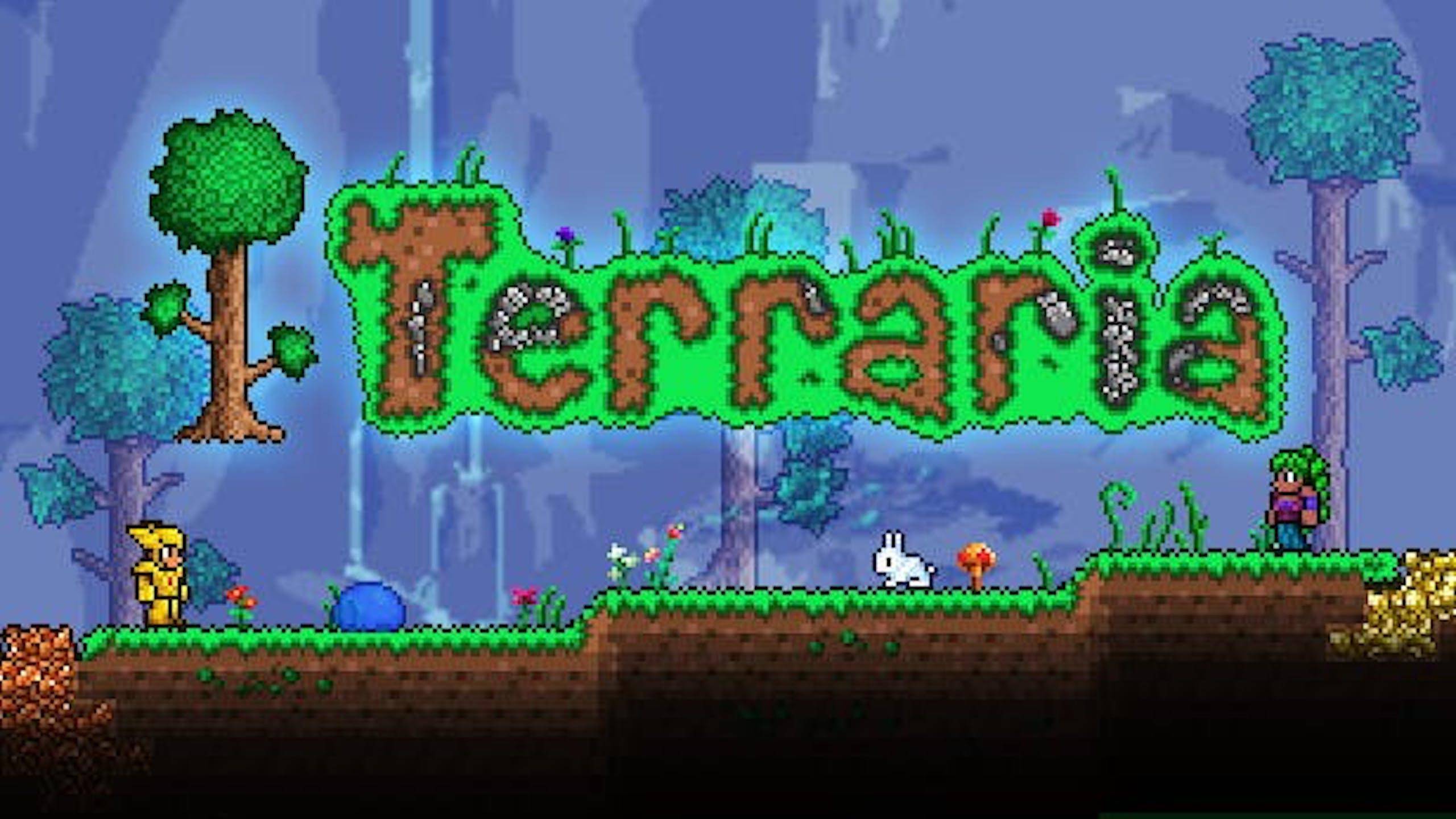 Играем в игру Terraria.