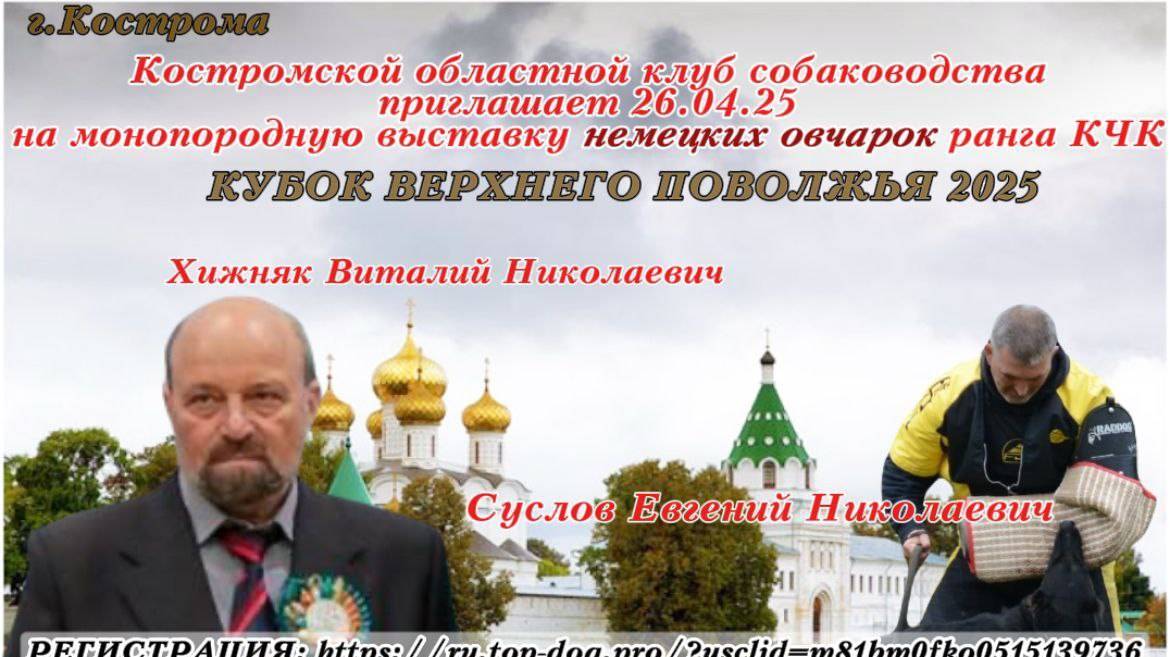 КЧК КОСТРОМА 26 апреля`25 В.Хижняк Моно немецких овчарок