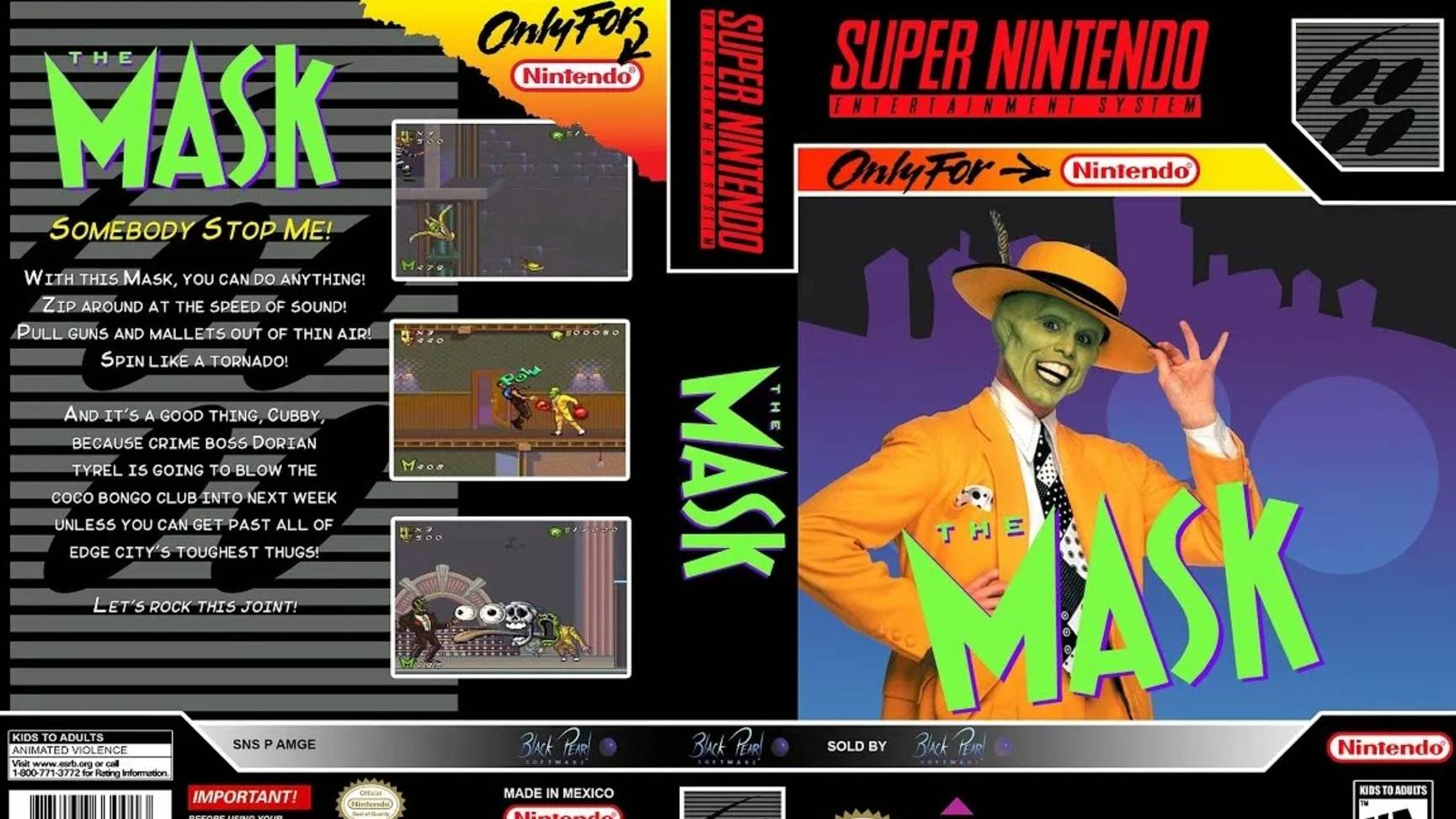 Super Nintendo (Snes) 16-bit The Mask Long Play / Маска Прохождение