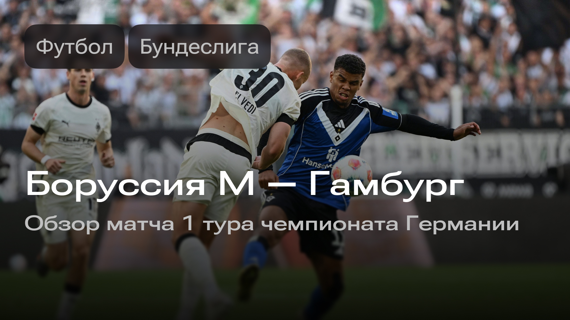 Изображение к новости: «Боруссия М» — «Гамбург»: обзор матча 1 тура чемпионата Германии