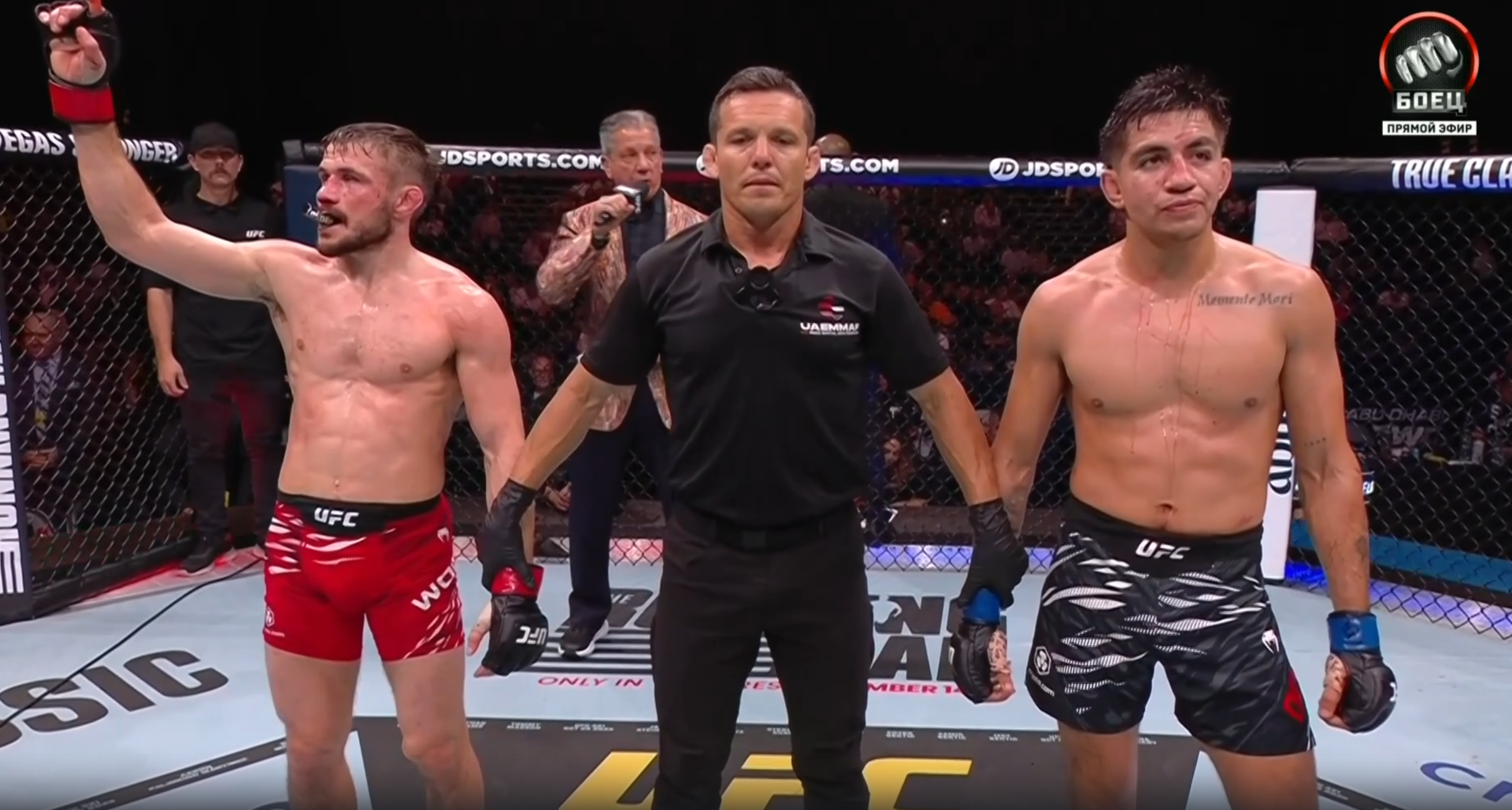 Изображение к видео: Натаниэль Вуд против Хосе Дельгадо на UFC 321