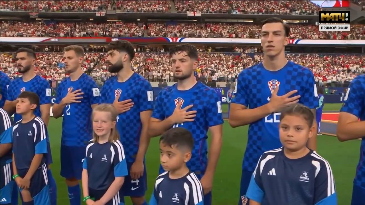 Изображение к видео: 1 тайм матча Англия - Хорватия, ЧМ по Футболу 2026