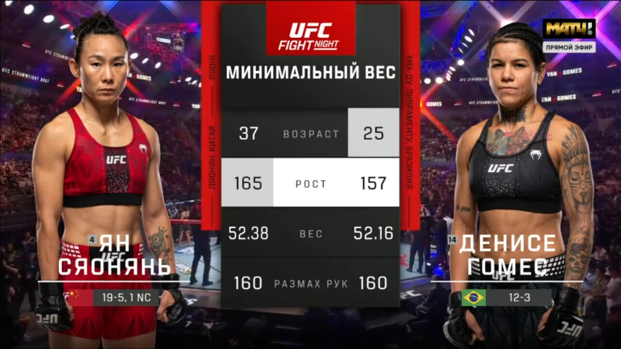 Изображение к видео: Янь Сяонань против Дениз Гомес UFC Fight Night 286