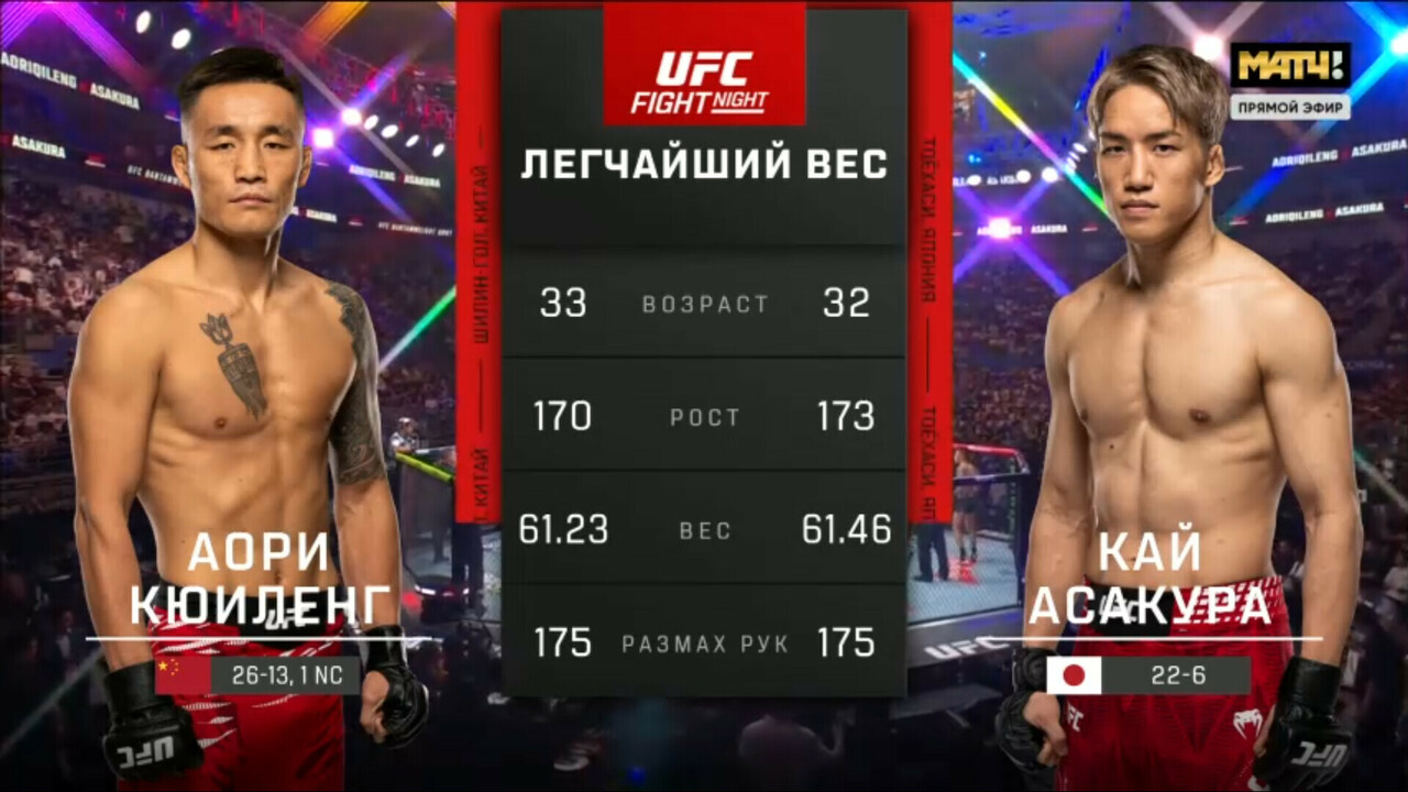 Изображение к видео: Аори Киленг против Кая Асакуры UFC Fight Night 286
