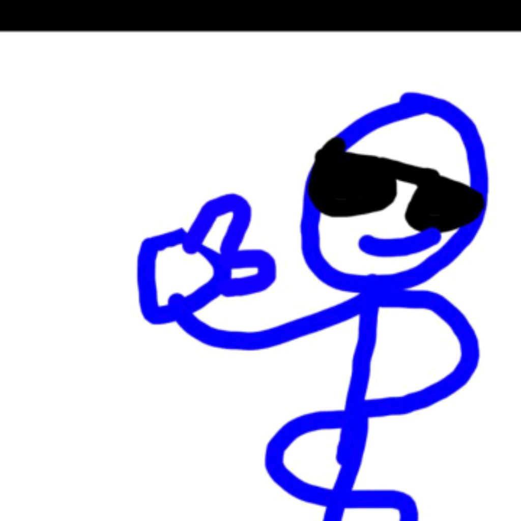 Синий Стикмен 3D