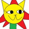 Иконка канала кошка цветок )