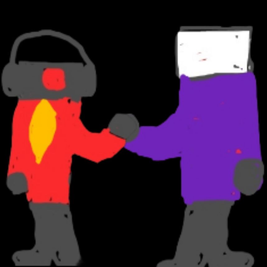 Иконка канала Фиолетовый Тв Мен И Красный Спикер Мен