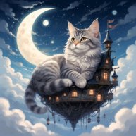 Иконка канала Лунная кошка🌙🐈⬛🫐