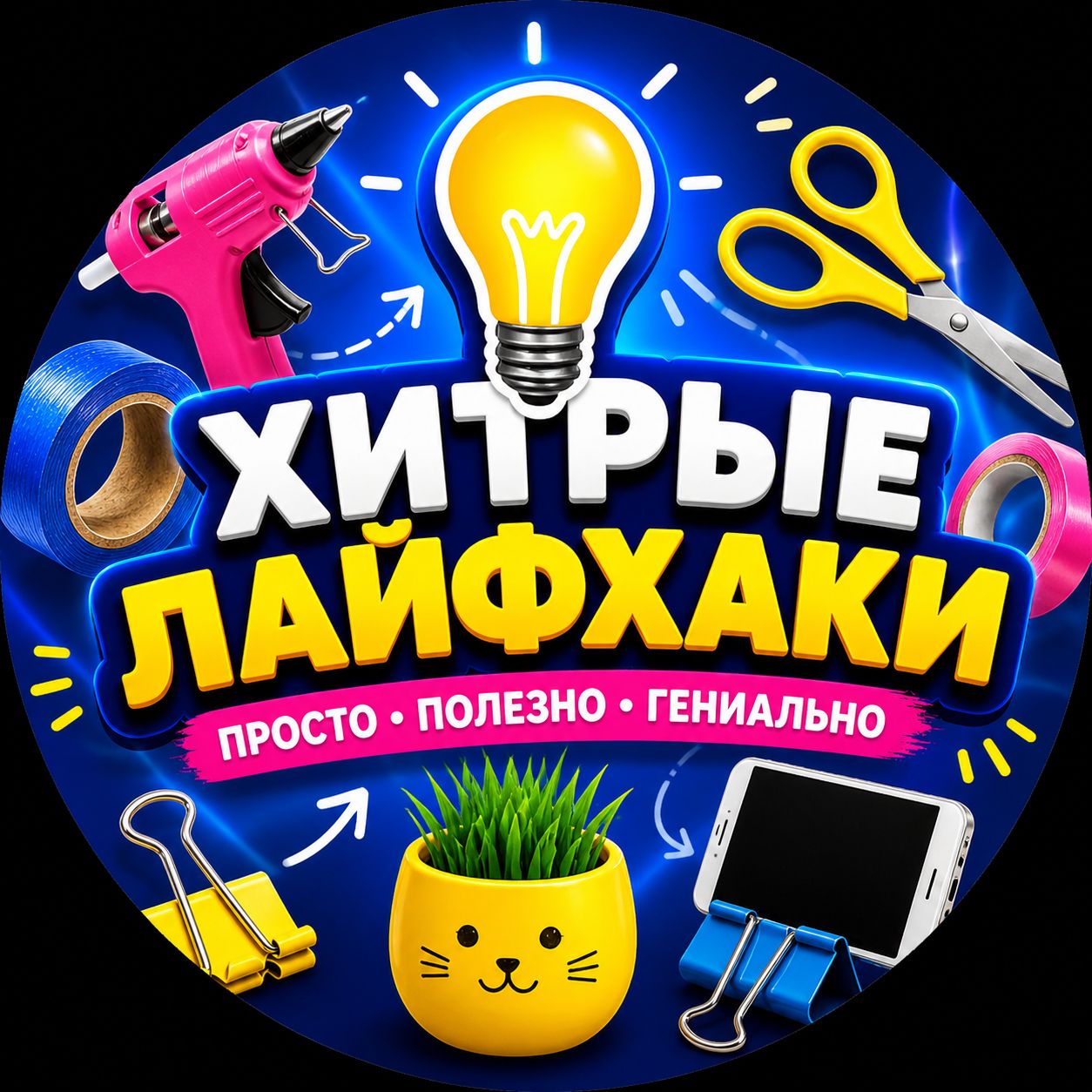 Иконка канала 👉 Хитрые Лайфхаки