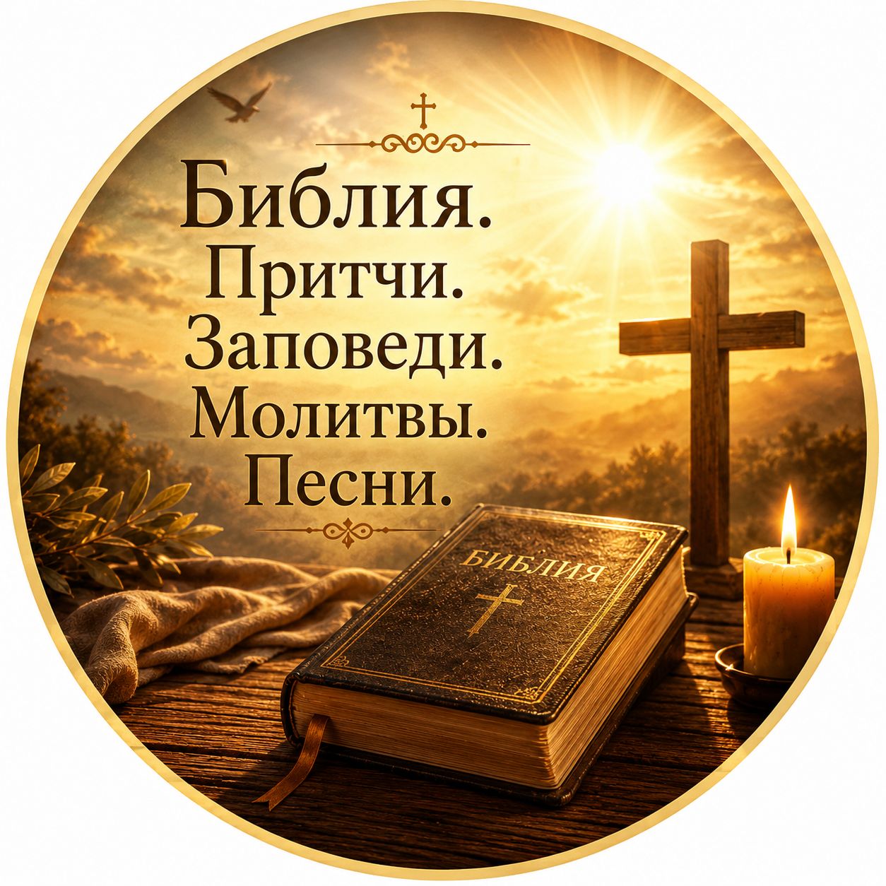 Иконка канала Библия. Притчи. Заповеди. Молитвы. Песни.