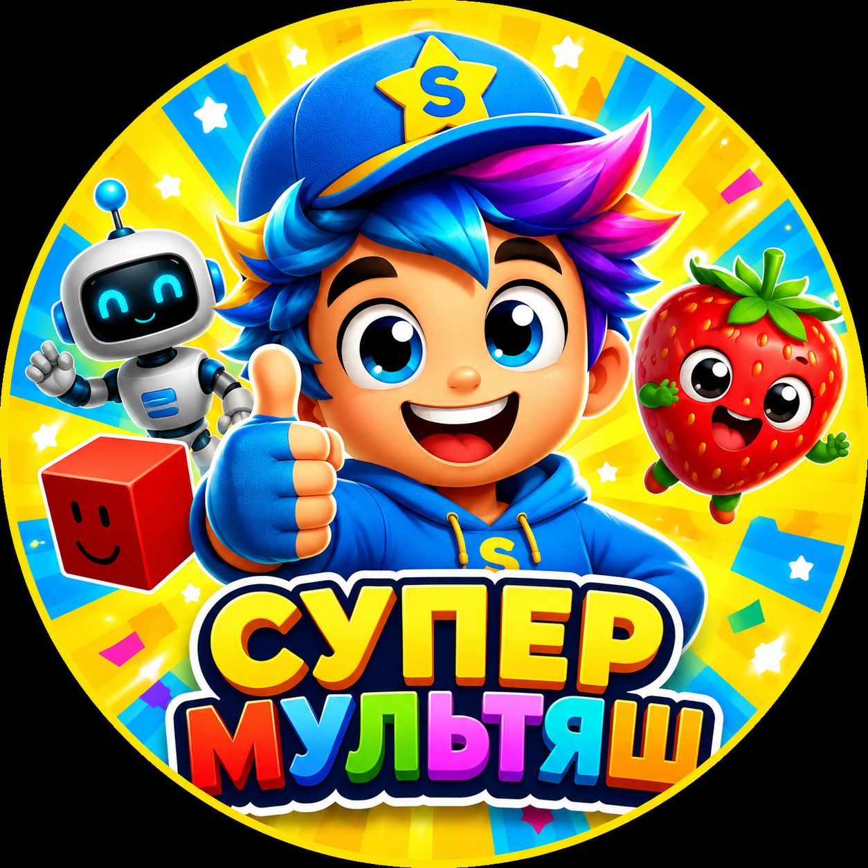 Иконка канала СУПЕРМУЛЬТЯШ