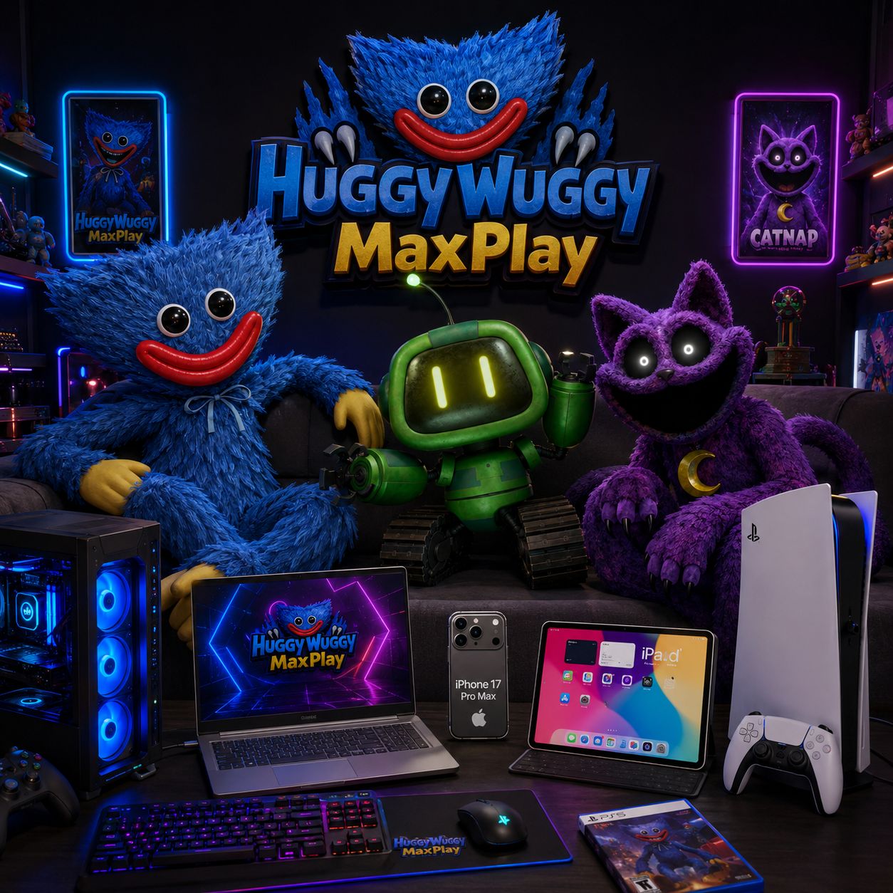 Иконка канала HuggyWuggyMaxPlay