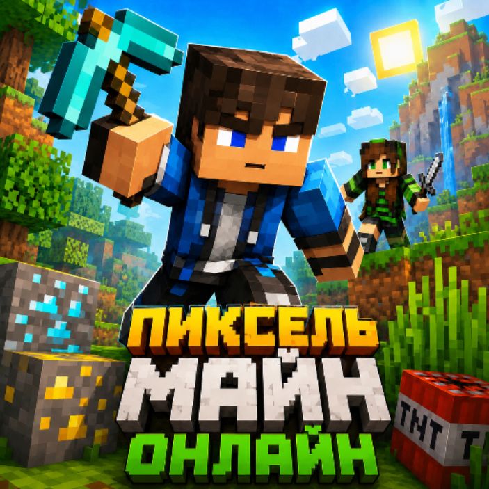 Иконка канала Пиксель Майн Онлайн