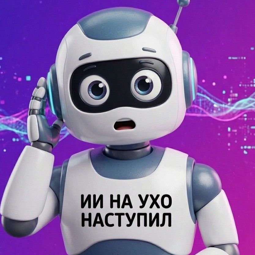 Иконка канала ИИ на ухо наступил