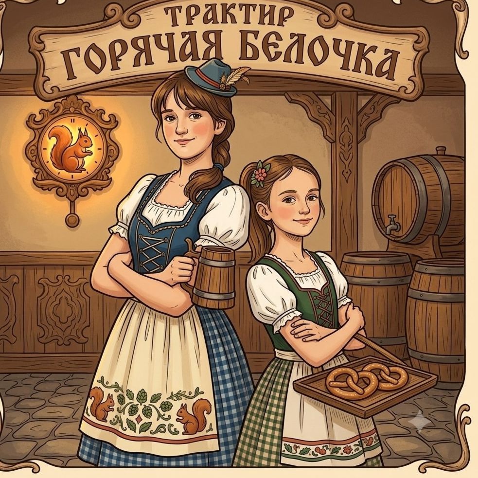 Иконка канала трактир  Горячая белочка.