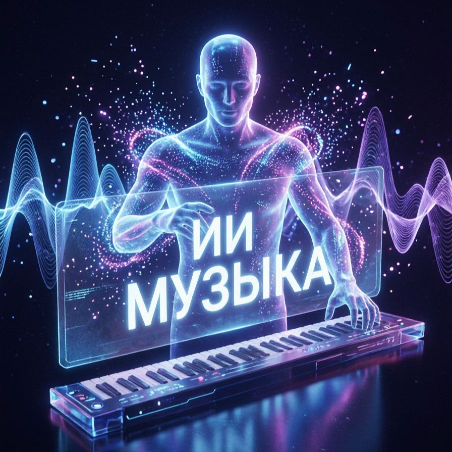Иконка канала ИИ Музыка.
