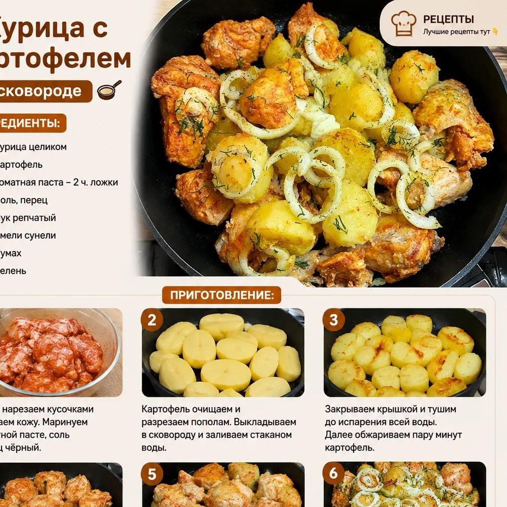 Иконка канала рецепты.