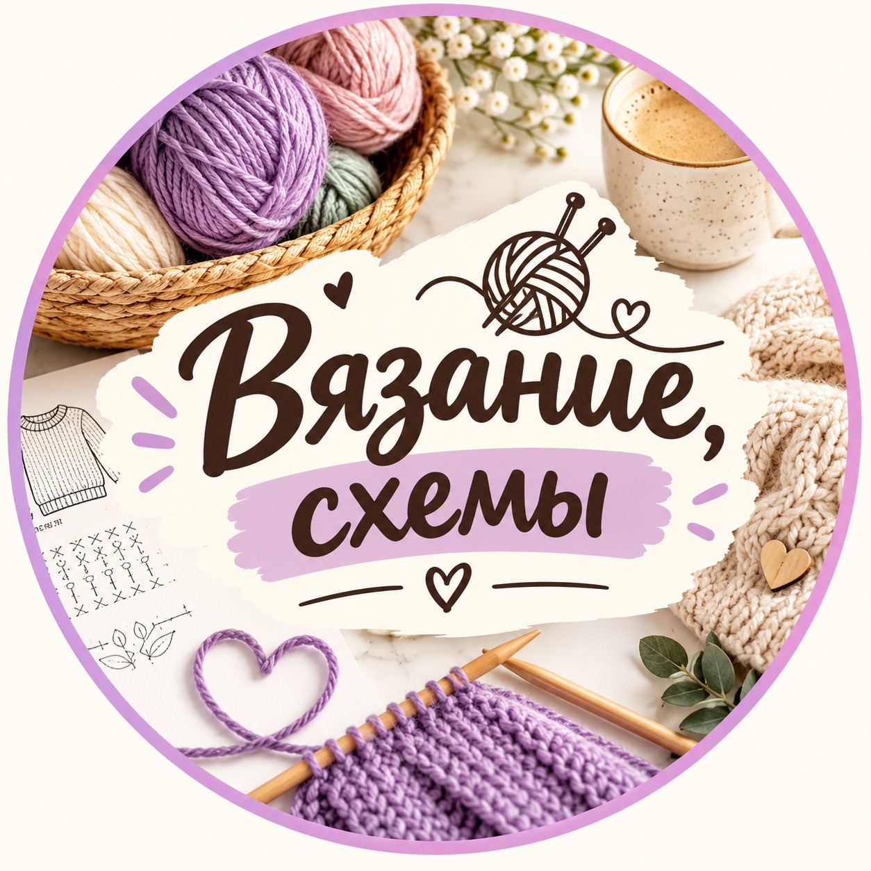 Иконка канала Вязание, схемы