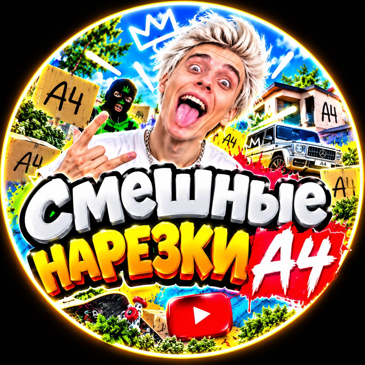 Иконка канала СМЕШНЫЕ НАРЕЗКИ - ВЛАД А4/A4