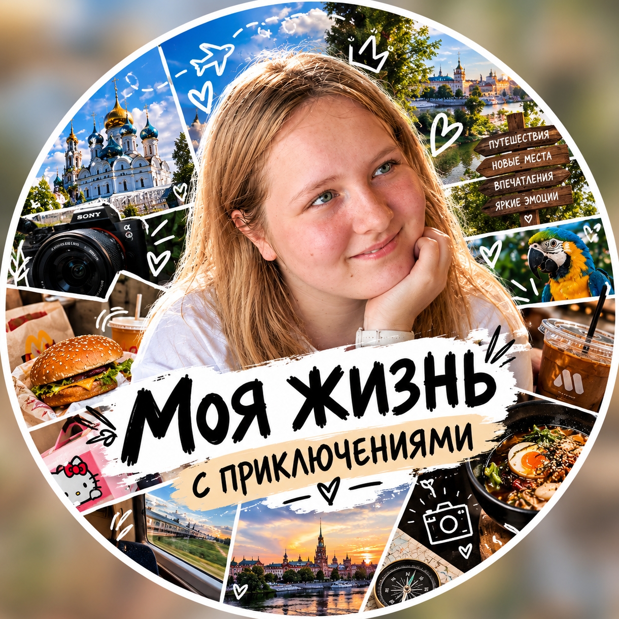 Иконка канала моя жизнь с приключениями