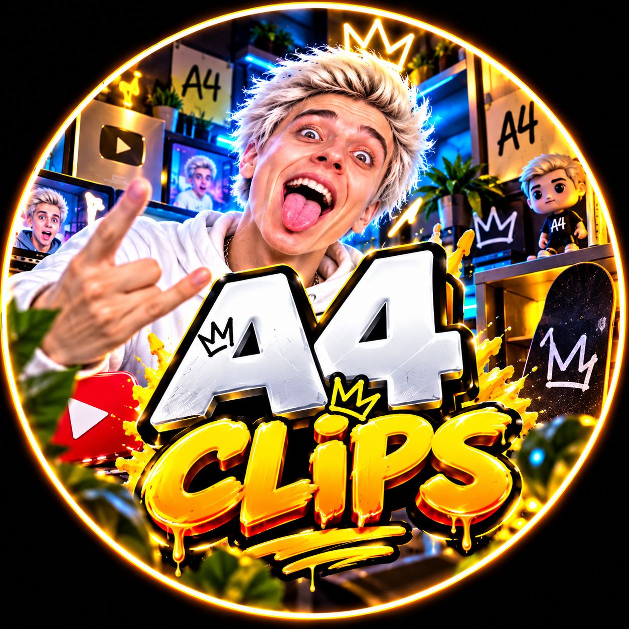 Иконка канала НАРЕЗКИ - А4 CLIPS [ВЛАД А4-A4]