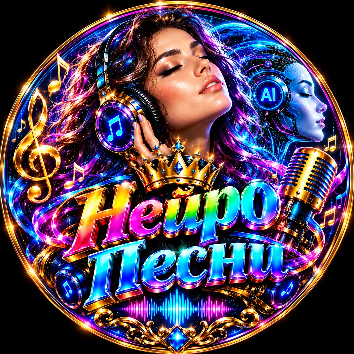 Иконка канала Нейро Песни